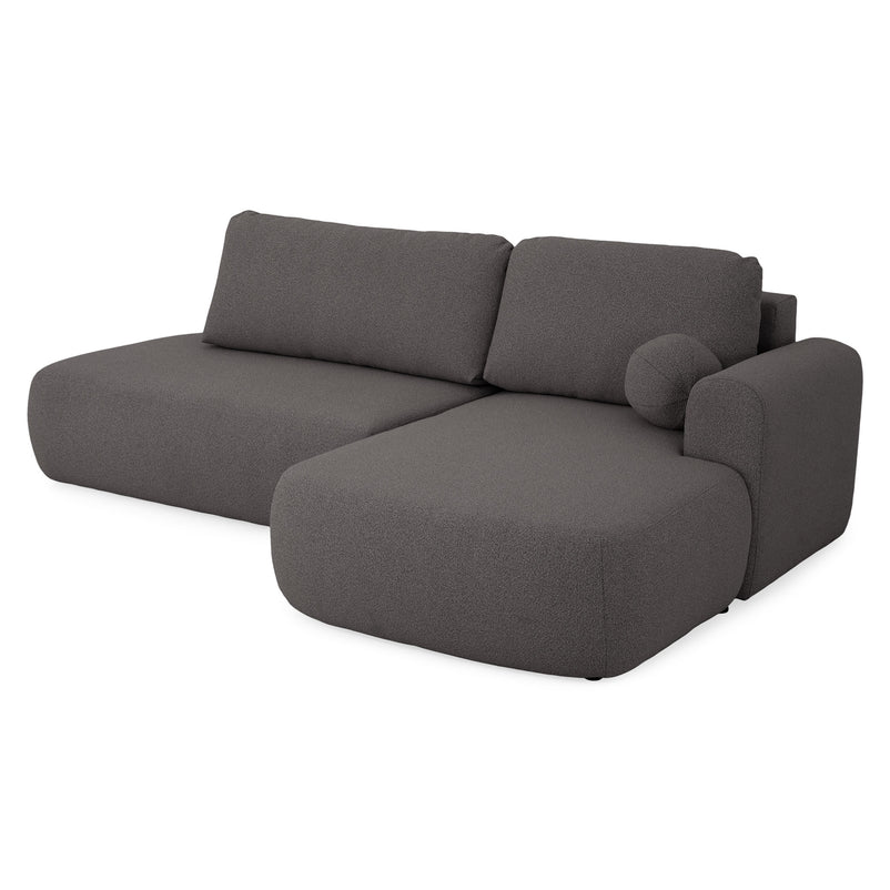 LAON Colțar extensibil, șezlong stânga/dreapta și ladă depozitare, stofă