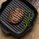 BLACK Tigaie grill, fontă, L.27cm