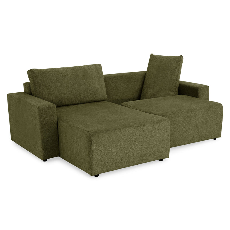 FRIDO Colțar extensibil, șezlong interschimbabil, ladă depozitare, stofă