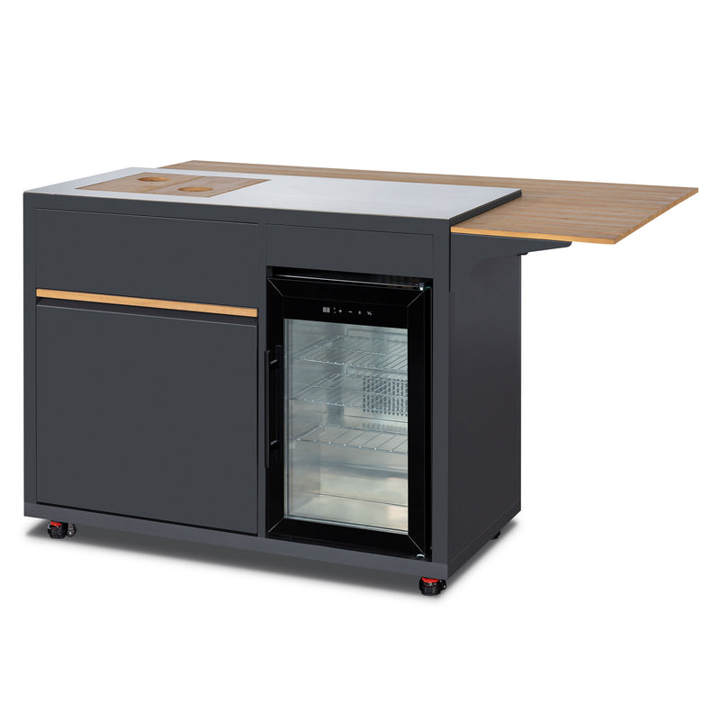 CHEF Compoziție grătar încastrat, chiuvetă și frigider