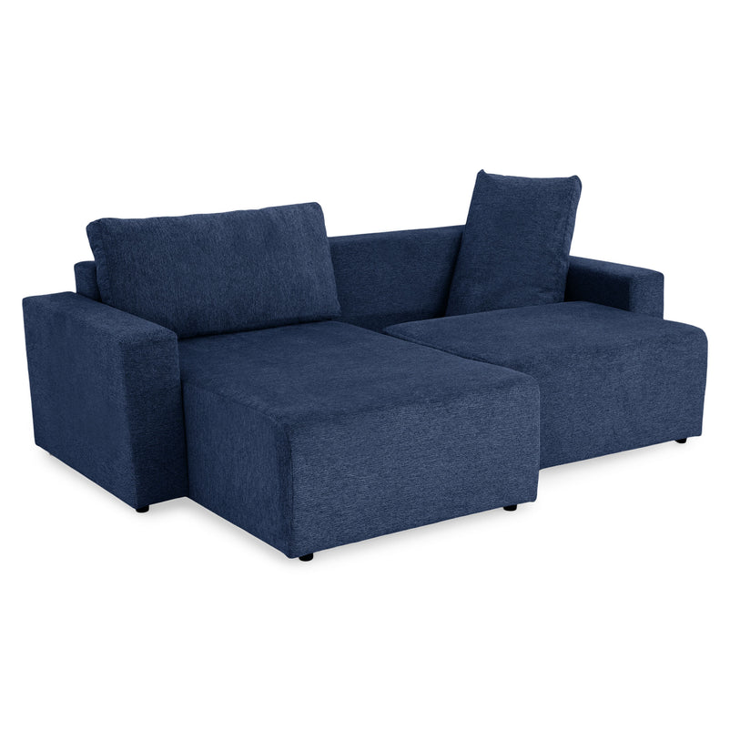 FRIDO Colțar extensibil, șezlong interschimbabil, ladă depozitare, stofă