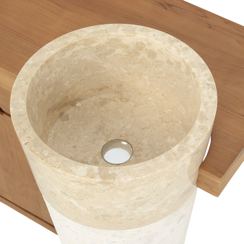 INTEGRALE Set mobilier baie, masă lavoar, top și 2 lavoare