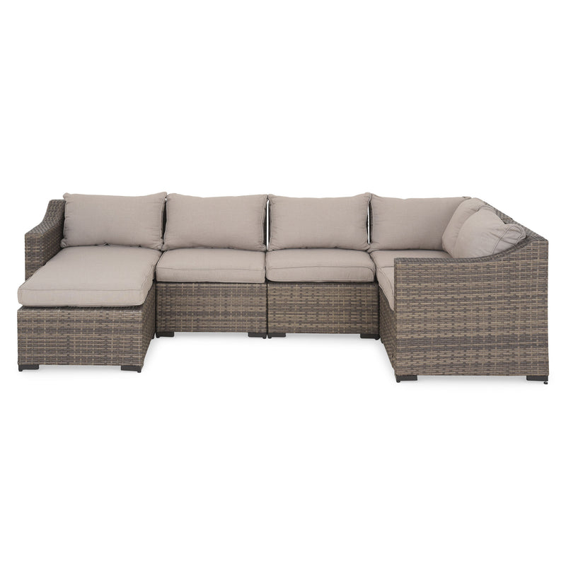 ELIAS Set mobilier terasă/grădină, colțar și măsuță