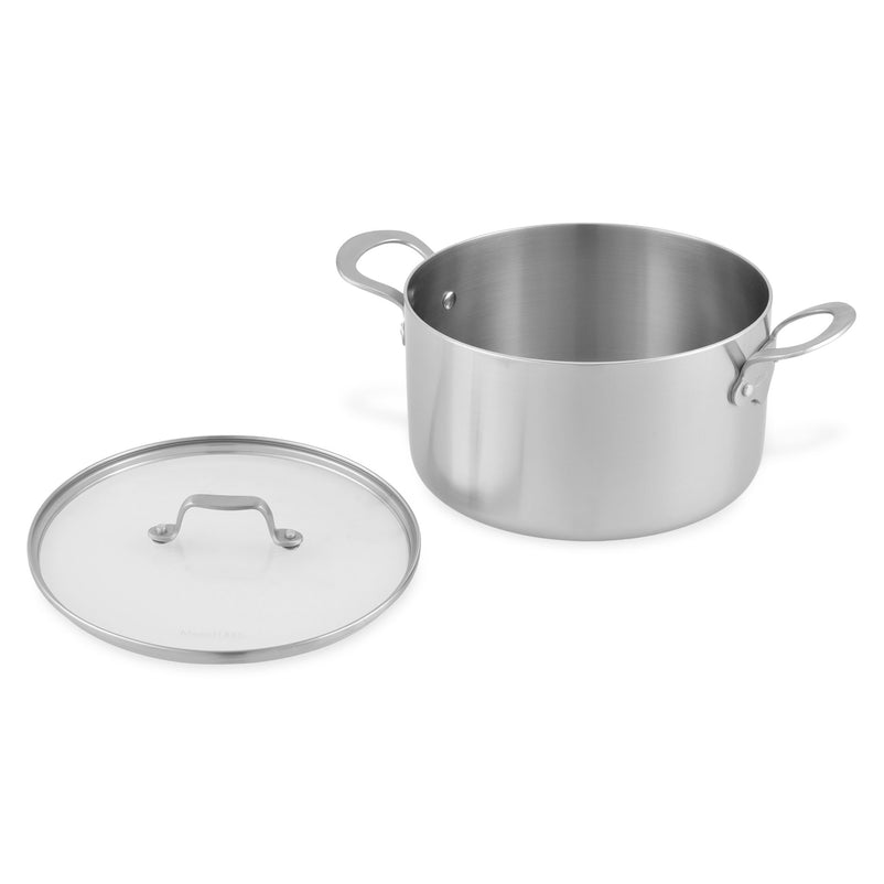 MAUVIEL Oală cu mânere și capac, inox