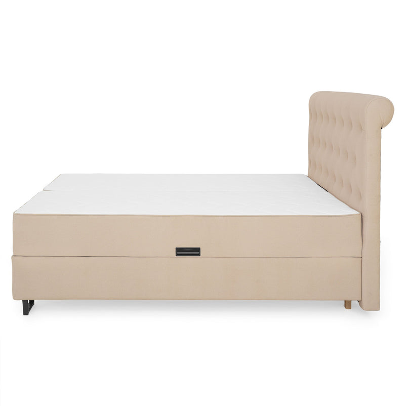 FIONA Pat tapițat, saltea și spatiu depozitare incluse - Articol resigilat