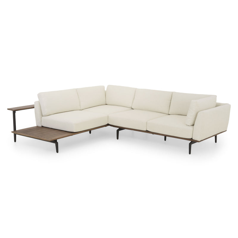 MISAKO/CARPIANO Set mobilier terasă/grădină, colțar și măsuță