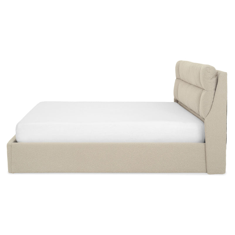 FULTON Pat tapițat, somieră rabatabilă și ladă depozitare incluse