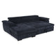 DENISE Colțar extensibil, șezlong stânga/dreapta, ladă depozitare inclusă, stofă