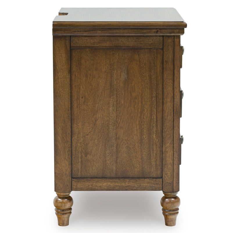 LAKEVIEW Noptieră 3 sertare