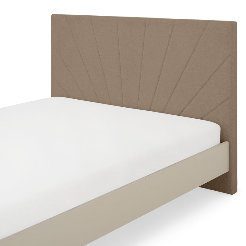 RING Pat cu tăblie tapițată 160x200cm, somieră inclusă