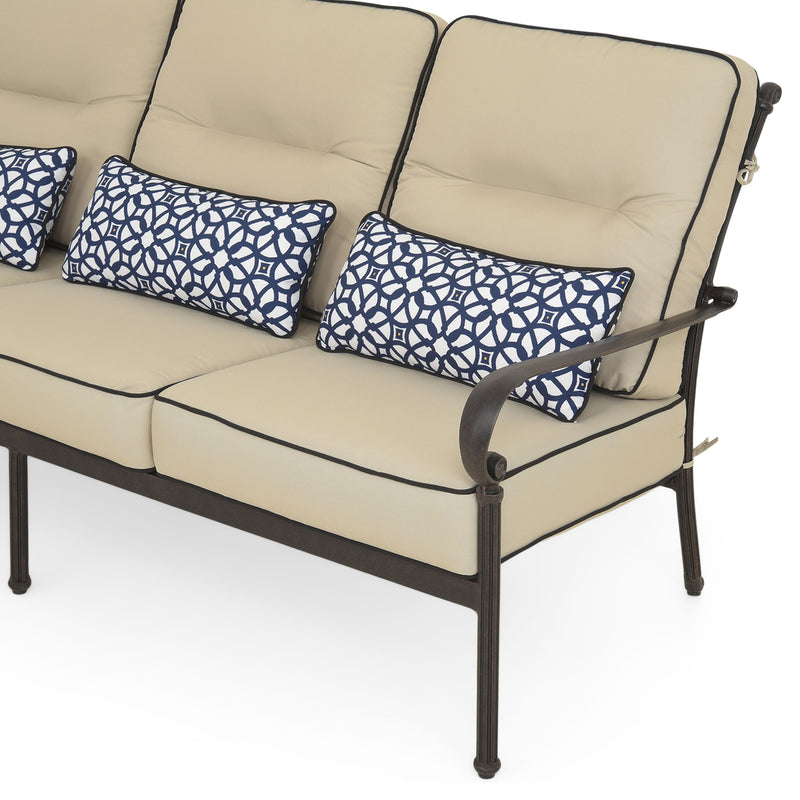 KINGSTON Canapea 3 locuri exterior