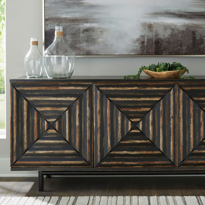 FAIR RIDGE Comodă accent, 3 uși