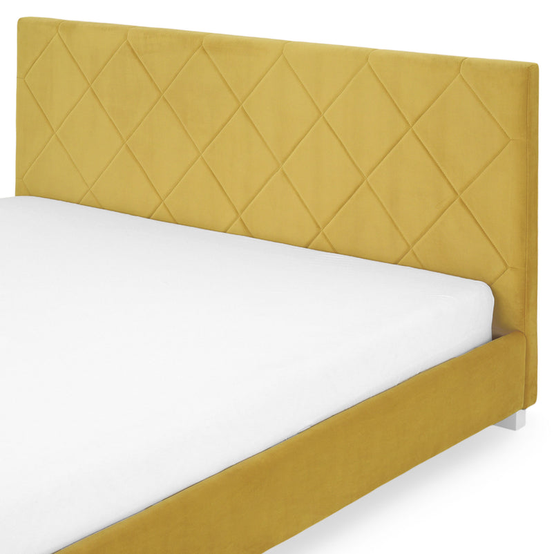 KRONIA Pat tapițat, 160x200cm, somieră inclusă