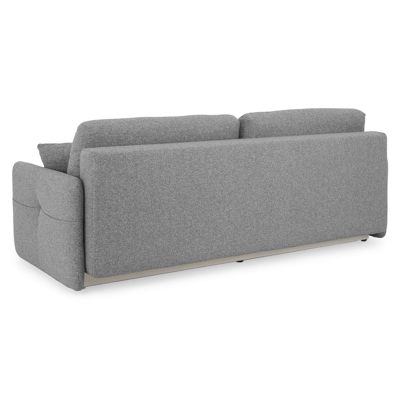 MILOA Canapea extensibilă, 3 locuri, ladă depozitare inclusă, stofă