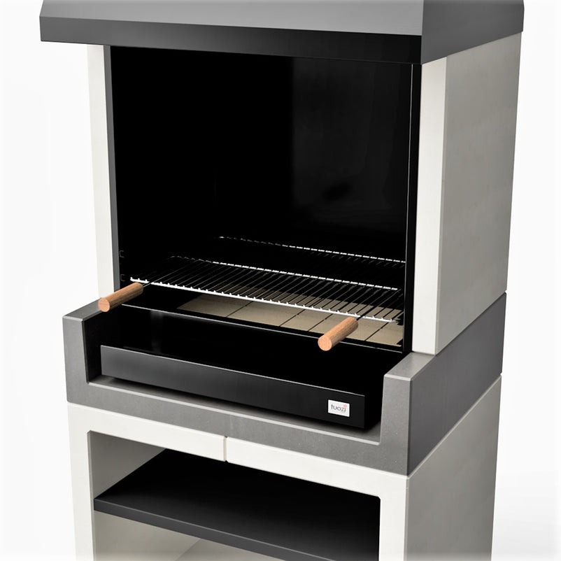 KITAWAY Corp grătar carbune/lemne cu coș fum