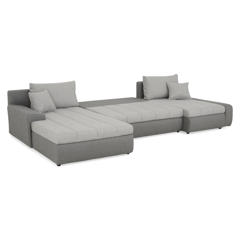 AURA Ansamblu colț extensibil stânga/dreapta, stofă