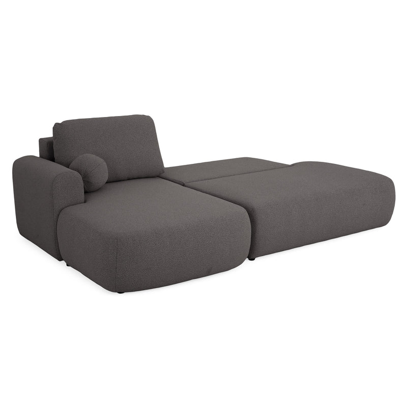 LAON Colțar extensibil, șezlong stânga/dreapta și ladă depozitare, stofă