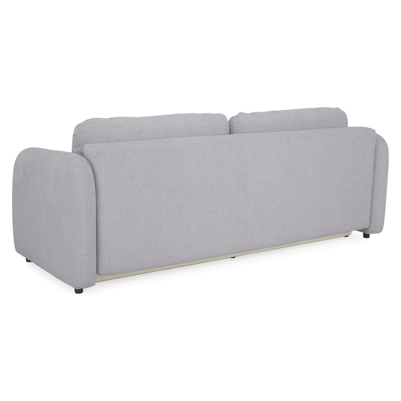 LUNEL Canapea extensibilă, 3 locuri, ladă depozitare, stofă