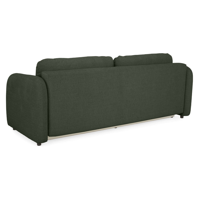 LUNEL Canapea extensibilă, 2 locuri, ladă depozitare, stofă