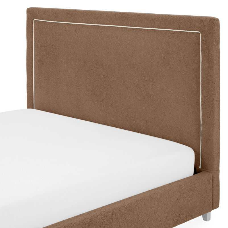 KOLLE Pat tapițat, 160x200cm, somieră și ladă depozitare incluse