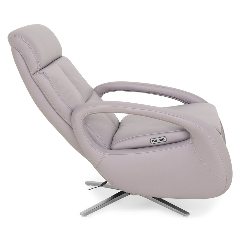 HESTON Fotoliu rotativ cu recliner electric, stofă