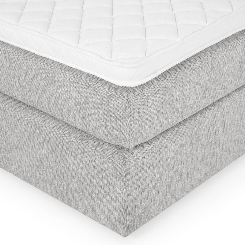 CARLINI Pat tapițat 160x200 cm, saltea și topper incluse