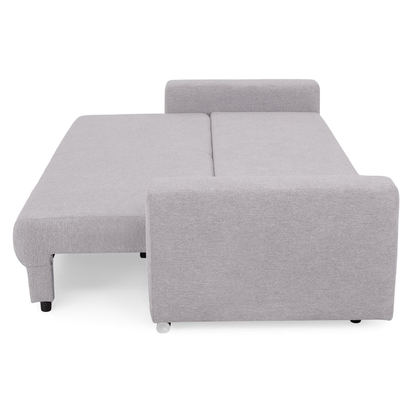 ANTONY Canapea extensibilă, 3 locuri, ladă depozitare, stofă