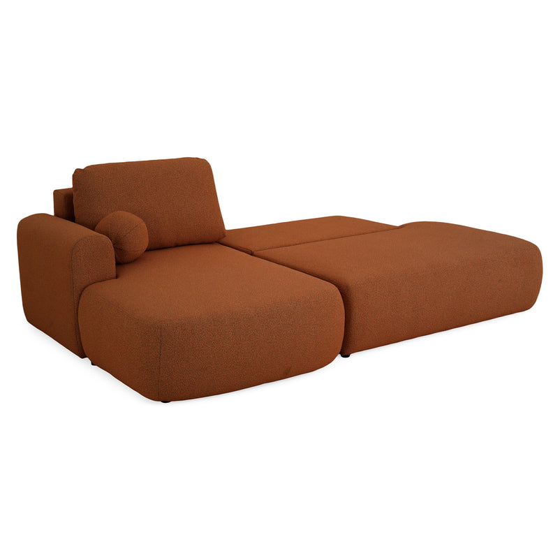 LAON Colțar extensibil, șezlong stânga/dreapta și ladă depozitare, stofă