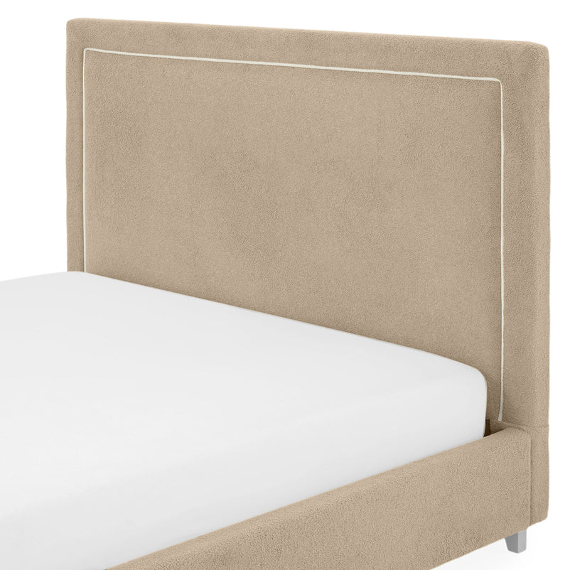 KOLLE Pat tapițat, 160x200cm, somieră și ladă depozitare incluse