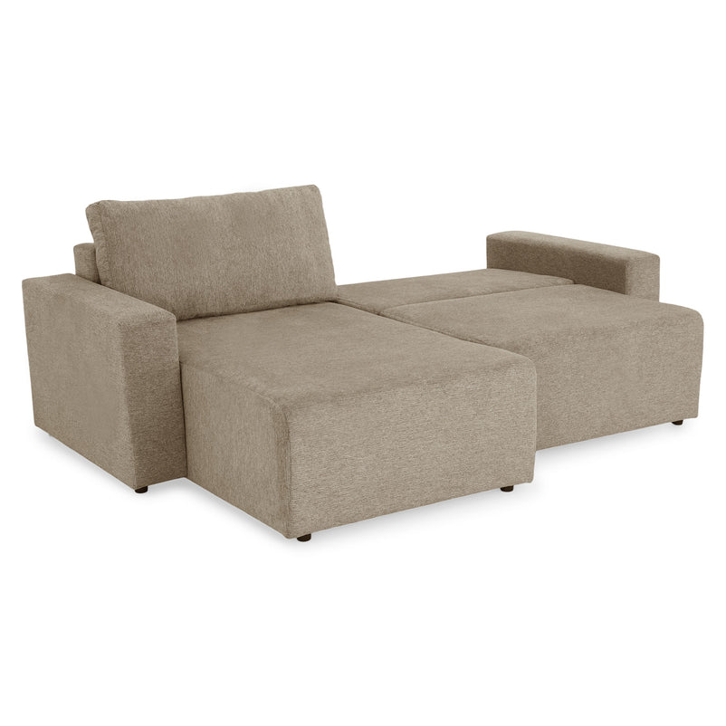 FRIDO Colțar extensibil, șezlong interschimbabil, ladă depozitare, stofă