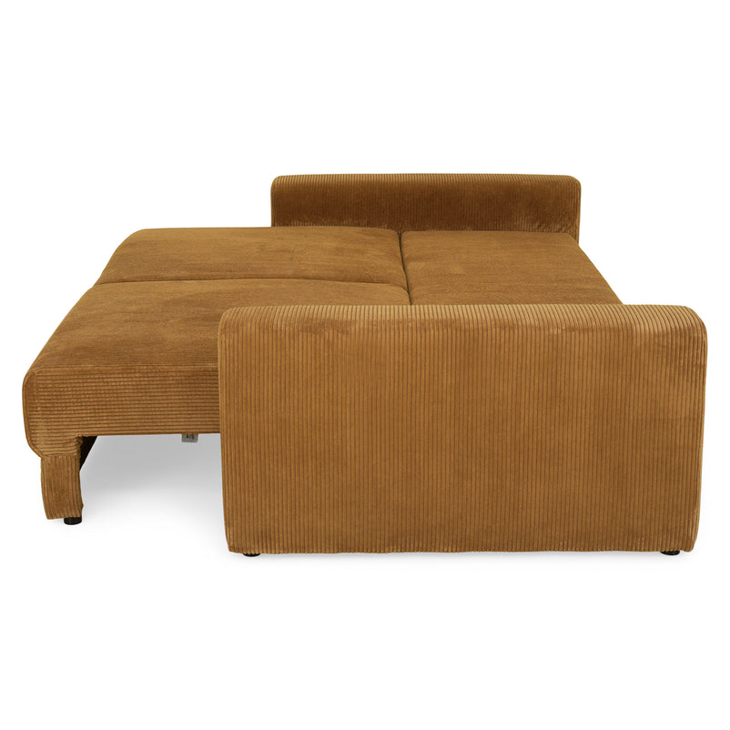 MELUN Canapea extensibilă, 3 locuri, ladă depozitare, stofă