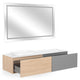 FONTANA/RADIANCE Set mobilier baie, mască lavoar, lavoar, top, oglindă LED