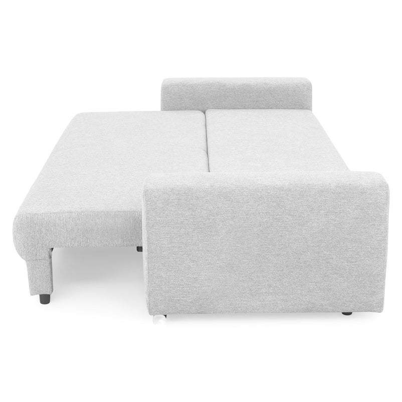 ANTONY Canapea extensibilă, 3 locuri, ladă depozitare, stofă