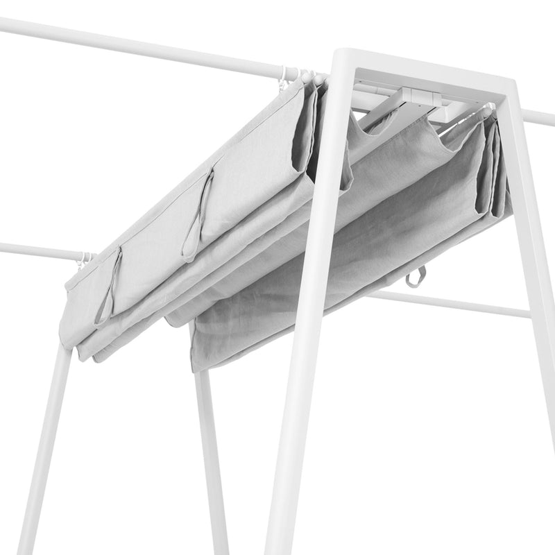 WRIGHT Masă dining cu acoperiș retractabil și lumină LED