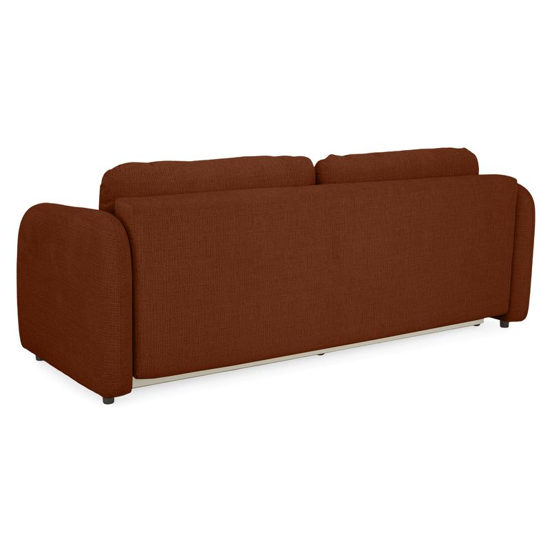 LUNEL Canapea extensibilă, 2 locuri, ladă depozitare, stofă