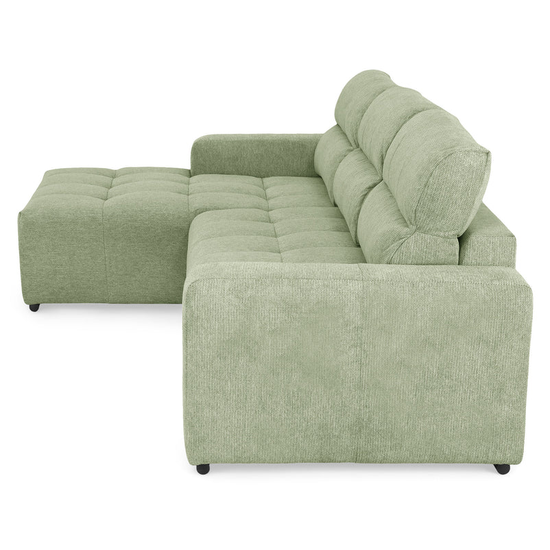 ALLYSON Colțar extensibil, șezlong stânga/dreapta, stofă