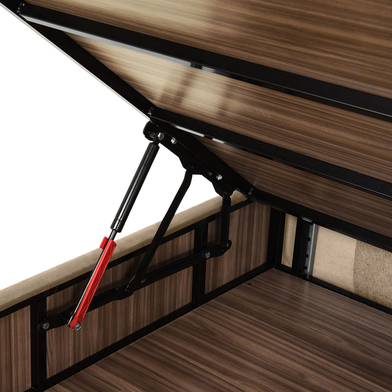 OPERA Pat tapițat, somieră rabatabilă, ladă și saltea incluse