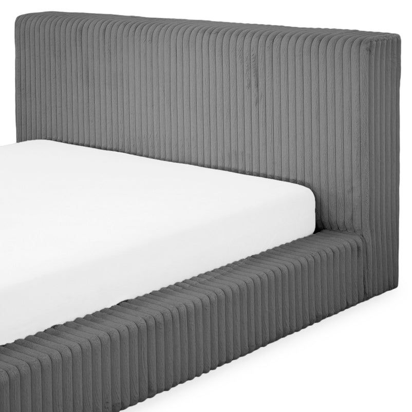 NORDEND Pat tapițat, 160x200cm, somieră rabatabilă și ladă incluse