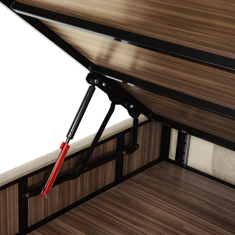 OPERA Pat tapițat, somieră rabatabilă, ladă și saltea incluse