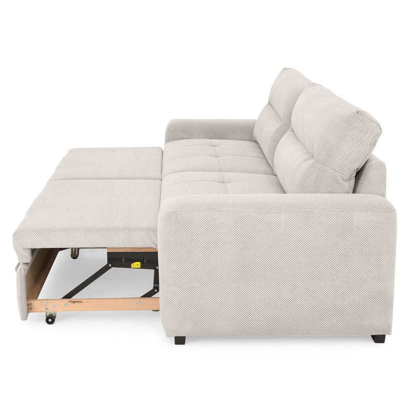 WIDE Canapea extensibilă, 4 locuri, stofă