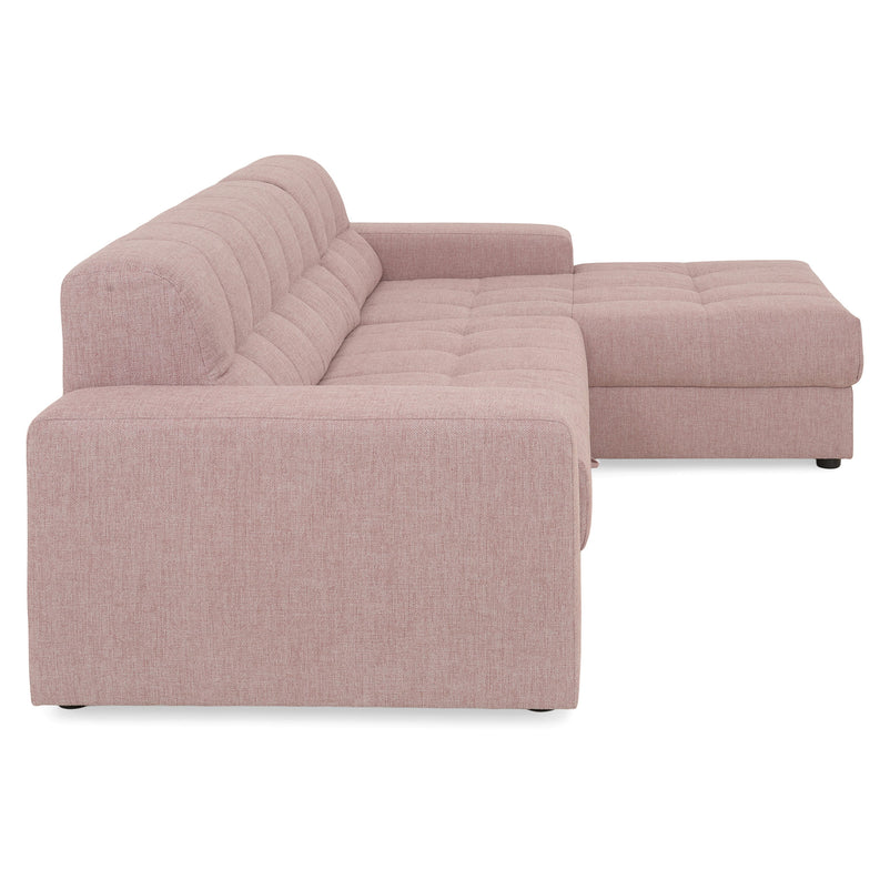 HAINES Colțar extensibil, șezlong stânga/dreapta, stofă