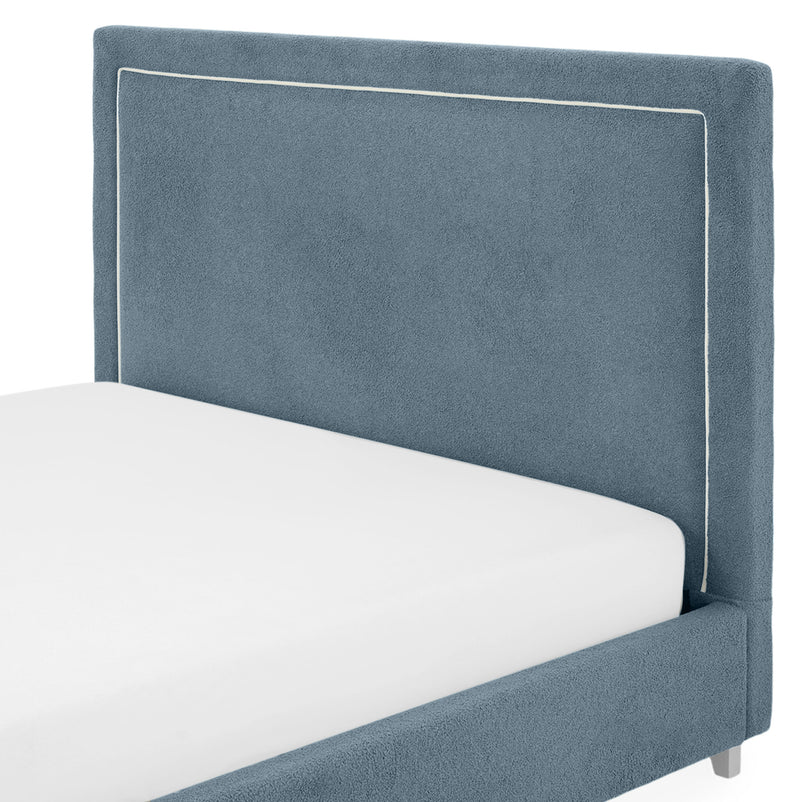 KOLLE Pat tapițat, 160x200cm, somieră și ladă depozitare incluse