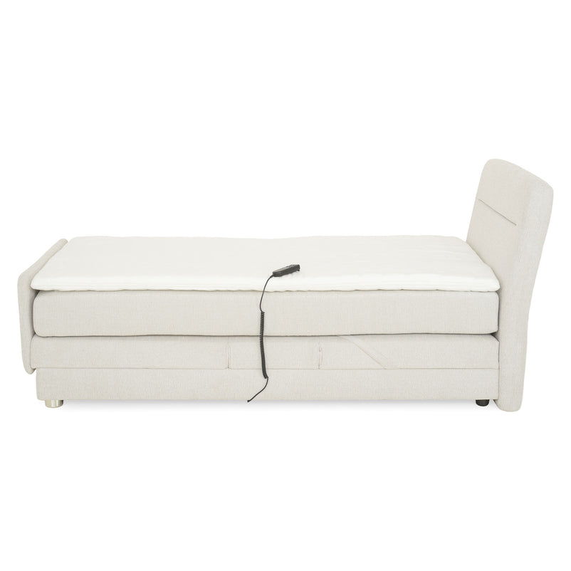 RAYONG Pat tapițat electric, saltea inclusă,100x200cm