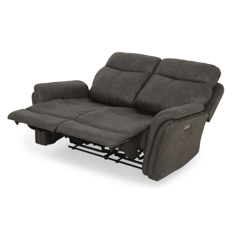 CROWSON Canapea 2 locuri, reclinere electrice, stofă