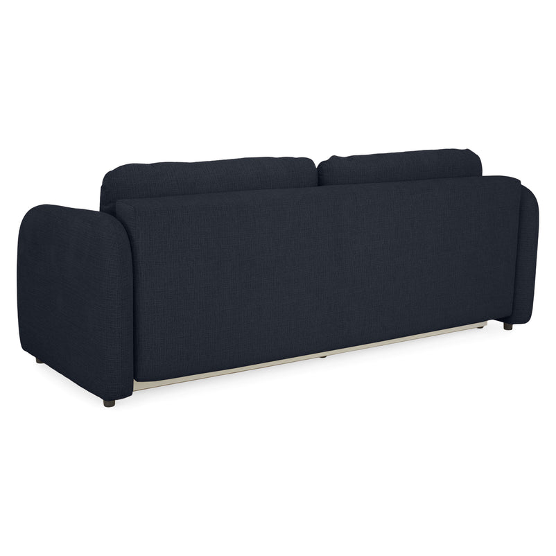 LUNEL Canapea extensibilă, 2 locuri, ladă depozitare, stofă