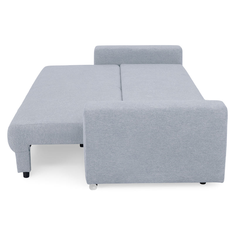 ANTONY Canapea extensibilă, 3 locuri, ladă depozitare, stofă