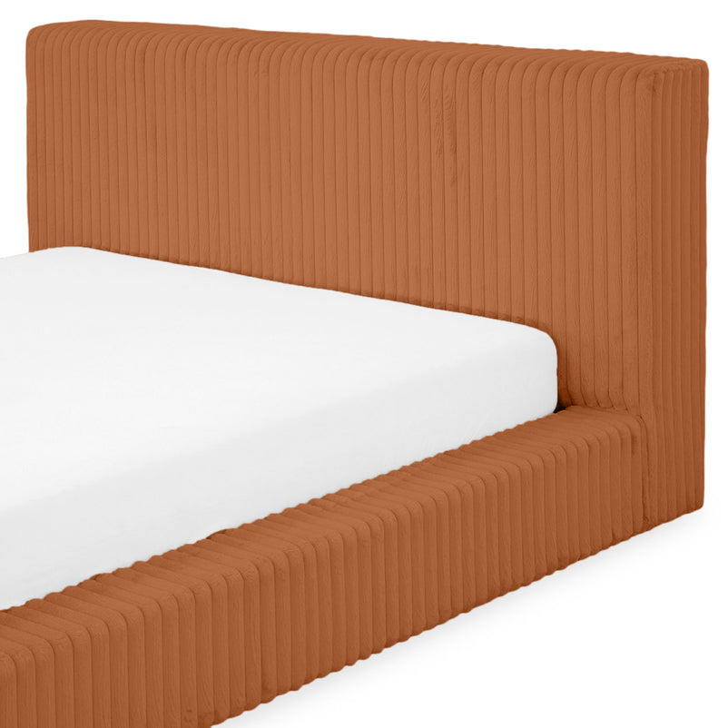 NORDEND Pat tapițat, 160x200cm, somieră rabatabilă și ladă incluse