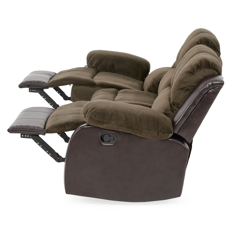 PASADENA Canapea 3 locuri , 2 reclinere manuale, stofă