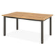 MARCUS/SILVIE Set mobilier terasă/grădină, 6 scaune și masă extensibilă