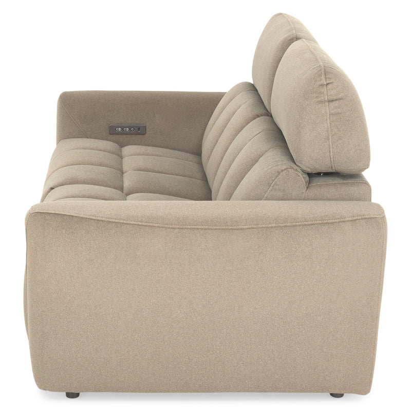 WISNER Canapea 2 locuri, 2 reclinere electrice, mecanism electric tetiere, stofă